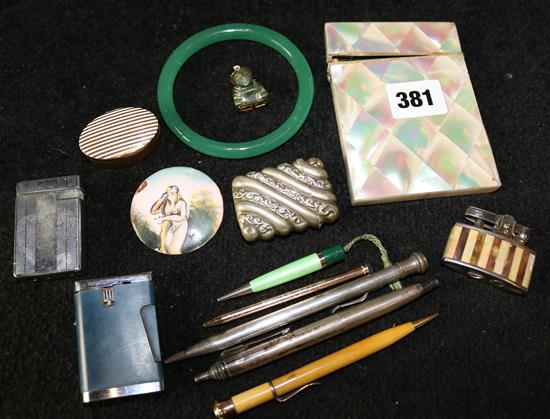 M O P card case, lighters etc.
